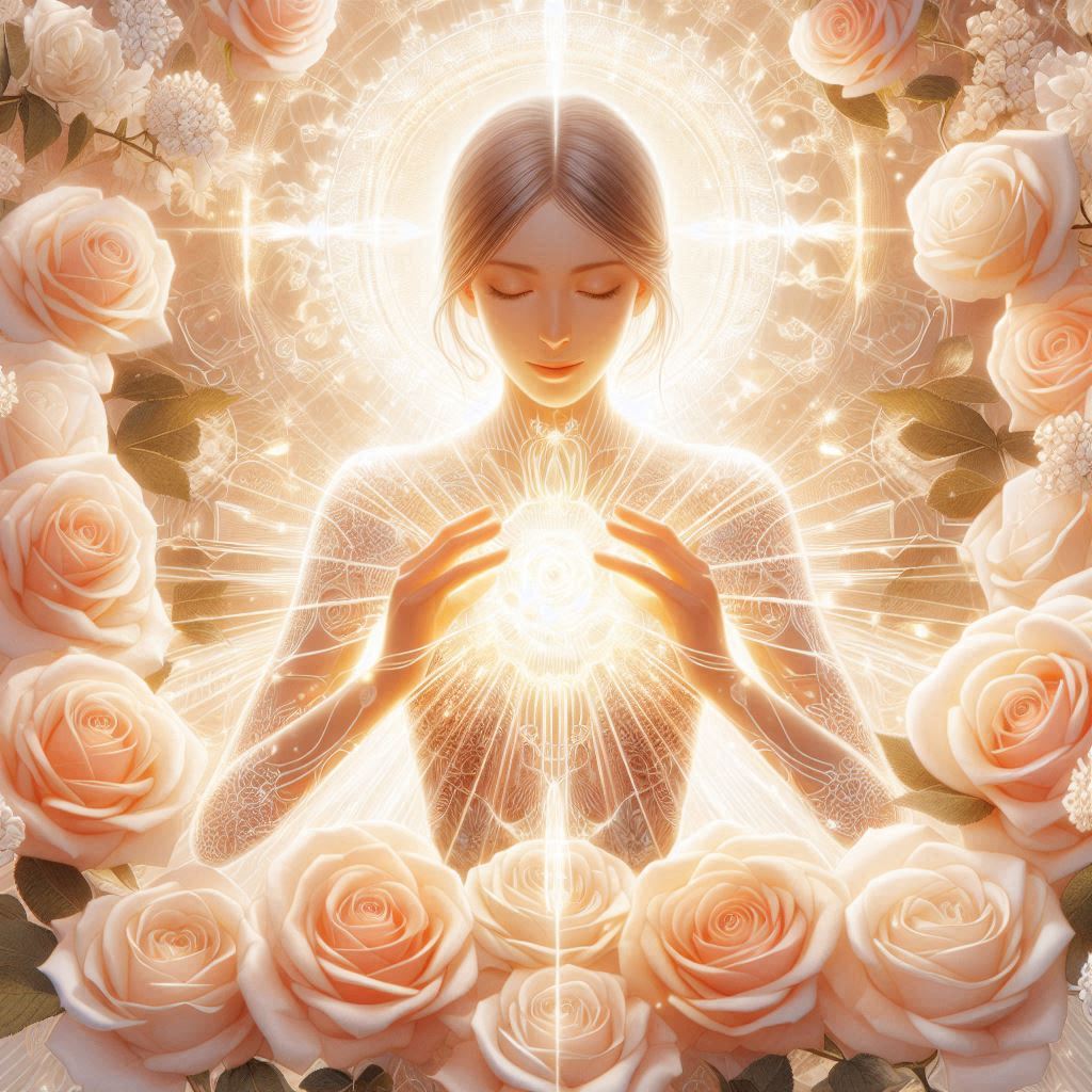 Lumière des roses — guérison du cœur